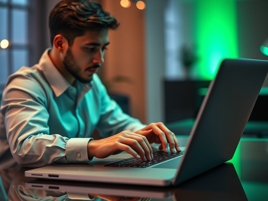 Person analysiert E-Mail-Marketing-Daten und Kennzahlen