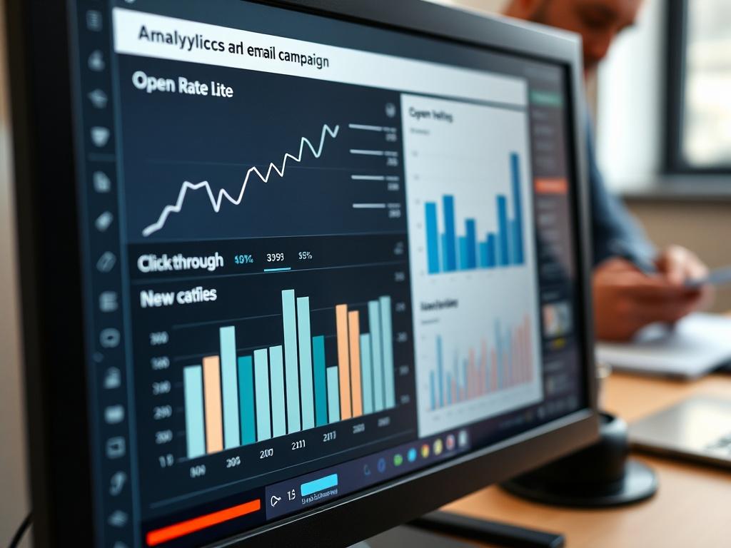 Dashboard mit detailliertem Tracking von E-Mail-Kampagnen